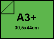 carta Cartoncino SirioFedrigoni VERDE. a3+. 210gr formato a3+ (30,5x44cm), 210grammi x mq BRA365a3+