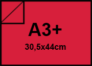 carta Cartoncino SirioFedrigoni VERMIGLIO. a3+. 210gr formato a3+ (30,5x44cm), 210grammi x mq BRA367a3+