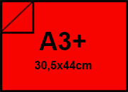 carta Cartoncino SirioFedrigoni ROSSO. a3+. 210gr formato a3+ (30,5x44cm), 210grammi x mq BRA364a3+