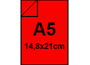 carta CartoncinoPLASTIFICATO SirioFedrigoni ROSSO. a5. 250gr Formato a5 (14,8x21cm), 250grammi x mq, (220cartoncino+30plastificazione), FilingBoard210 BRA1204a5