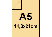 carta CartoncinoPLASTIFICATO RismaLuceFavini, a5, 230gr, CAMOSCIO Formato a5 (14,8x21cm), 230grammi x mq, (200cartoncino+30plastificazione) bra403a5