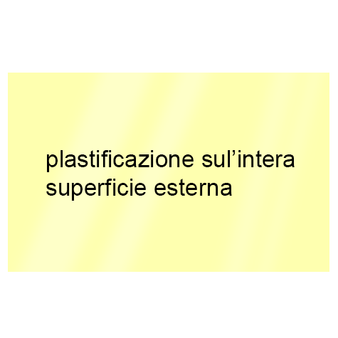 legatoria Cartoncino RismaLuce Plastificata Favini, GIALLINO Con riserva non plastificata per adesione, formato A3L (29,7x51cm), 230grammi x mq (Cartoncino 200gr + plastificazione 30gr).