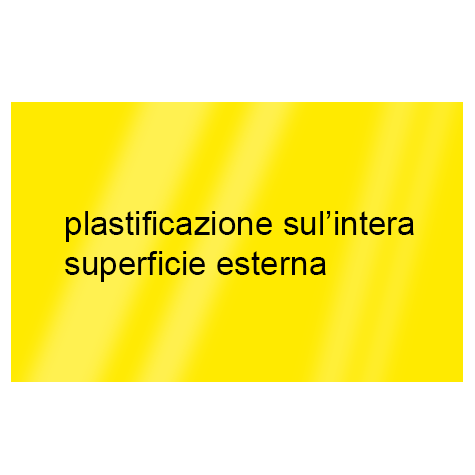 legatoria Cartoncino RismaLuce Plastificata Favini, GIALLO Con riserva non plastificata per adesione, formato A3L (29,7x51cm), 230grammi x mq (Cartoncino 200gr + plastificazione 30gr).