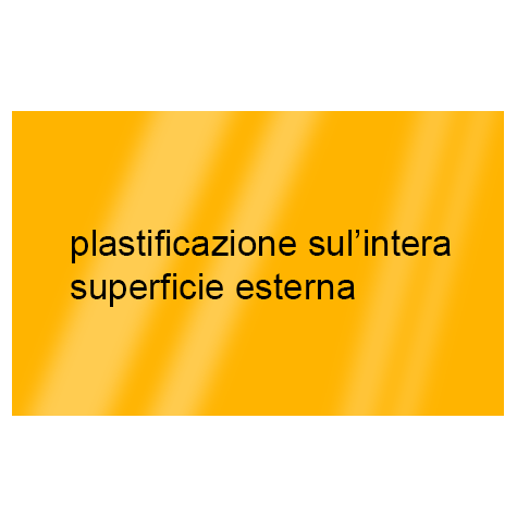 legatoria Cartoncino RismaLuce Plastificata Favini, GIALLO ORO Con riserva non plastificata per adesione, formato A3L (29,7x51cm), 230grammi x mq (Cartoncino 200gr + plastificazione 30gr).