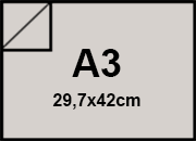 carta CartoncinoPLASTIFICATO RismaLuceFavini, a3, 230gr, GRIGIO Formato a3 (29,7x42cm), 230grammi x mq, (200cartoncino+30plastificazione) bra416a3