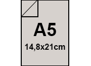 carta CartoncinoPLASTIFICATO RismaLuceFavini, a5, 230gr, GRIGIO Formato a5 (14,8x21cm), 230grammi x mq, (200cartoncino+30plastificazione) bra416a5