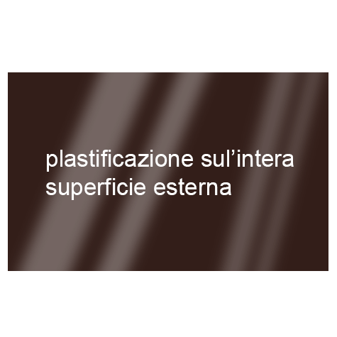 legatoria Cartoncino RismaLuce Plastificata Favini, MARRONE Con riserva non plastificata per adesione, formato A3L (29,7x51cm), 230grammi x mq (Cartoncino 200gr + plastificazione 30gr).
