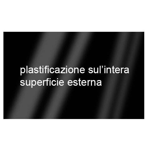 legatoria Cartoncino RismaLuce Plastificata Favini, NERO Con riserva non plastificata per adesione, formato A3L (29,7x51cm), 230grammi x mq (Cartoncino 200gr + plastificazione 30gr).
