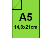 carta Cartoncino SirioFedrigoni. VERDE-ACIDO. a5. 250gr Verde Acido, formato a5 (14,8x21cm), 250grammi x mq BRA427a5