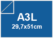 carta Cartoncino SirioFedrigoni. BLU. a3l. 250gr Blu, formato a3l (29,7x50cm), 250grammi x mq.
