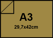 carta Cartoncino SirioFedrigoni. TABACCO. a3. 250gr Tabacco, formato a3 (29,7x42cm), 250grammi x mq bra433a3