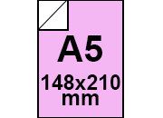 carta Cartoncino, Color, Rosa, a5, 250gr Colorato su un Lato, Formato a5 (14,8x21cm), 250grammi x mq .