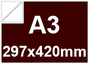 carta Cartoncino, Pearl, Bordeaux, a3, 250gr Retro BIANCO, Formato a3 (29,7x42cm), 250grammi x mq bra444a3