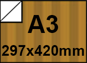 carta Cartoncino, Rigato, BRONZO, a3, 250gr Retro BIANCO, Formato a3 (29,7x42cm), 250grammi x mq bra452a3