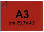 carta Cartoncino TelaTriplexFedrigoniPLASTIFICATO ROSSO 270gr, a3 Rosso, formato a3 (29,7x42cm), 270grammi x mq bra146a3
