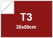 carta Cartoncino TelaTriplexFedrigoni ROSSO 270gr, t3 Formato t3 (35x50cm), 270grammi x mq bra457t3
