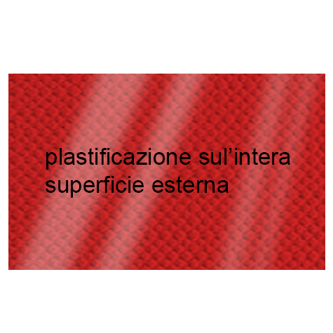 legatoria Cartoncino Tela Plastificato Fedrigoni, ROSSO Con riserva non plastificata per adesione, formato A3L (29,7x51cm), 320grammi x mq (Cartoncino 290gr + plastificazione 30gr).
