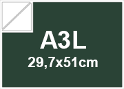 carta Cartoncino TelaTriplexFedrigoni VERDE 270gr, a3l Formato a3l (29,7x50cm), 270grammi x mq bra458a3l