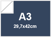 carta Cartoncino TelaTriplexFedrigoni BLU 270gr, a3 Formato a3 (29,7x42cm), 270grammi x mq bra459a3