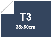 carta Cartoncino TelaTriplexFedrigoni BLU 270gr, t3 Formato t3 (35x50cm), 270grammi x mq.