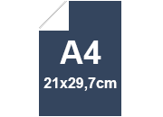 carta Cartoncino TelaTriplexFedrigoni BLU 270gr, A4 Formato A4 (21x29,7cm), 270grammi x mq bra459