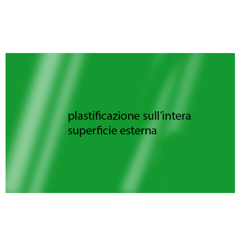 legatoria Cartoncino Sirio Plastificato Fedrigoni, VERDE Con riserva non plastificata per adesione, formato A3L (29,7x51cm), 320grammi x mq (Cartoncino 290gr + plastificazione 30gr).
