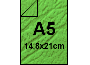 carta Copertina SimilPELLEvenata, 320gr, a5, VERDE Formato a5 (14,8x21cm), 320 grammi x mq (290cartoncino+30plastificazione) bra480a5