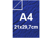 carta Copertina SimilPELLEvenata, 320gr, A4, BLU Formato A4 (21x29,7cm), 300grammi x mq bra481