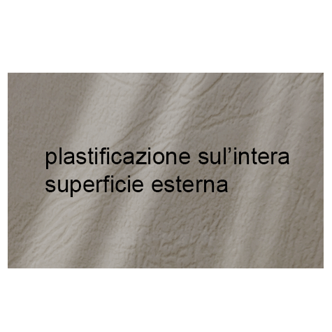 legatoria Copertina flessibile per brossura, plastificata con riserva GRIGIO, formato 297x485mm, 270grammi x mq, Similpelle Venata Fedrigoni.