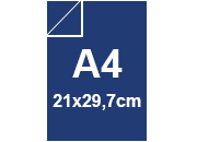 legatoria Copertine colorate A4, 800 micron BLU. Formato A4 (21x29,7cm), in PVC rigido BRA491