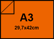 carta Cartoncino ManilaFormosa ARANCIO, a3, 250gr Formato a3 (29,7x42cm), 250grammi x mq BRA117a3