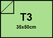 carta Cartoncino ManilaFormosa VERDE, t3, 250gr Formato t3 (35x50cm), 250grammi x mq BRA402t3