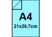 carta QPaper COLOURS Azzurro formato A4, 140gr rug0528.52