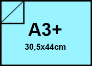 carta Cartoncino Burano AZZURRO. A3+. 120gr Azzurro 08, formato A3+ (30,5x44cm), 120grammi x mq bra791A3+