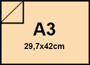 carta Cartoncino Burano CAMOSCIO, a3, 200gr Camoscio 02, formato a3 (29,7x42cm), 200grammi x mq BRA550a3
