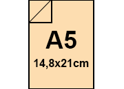carta Cartoncino LeCirqueFavini 160gr, a5, Camoscio105 formato a5 (14,8x21cm), 160gr/mq.