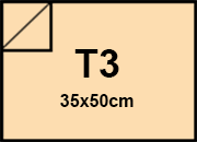carta Cartoncino Burano CAMOSCIO. T3. 120gr Camoscio 02, formato T3 (35x50cm), 120grammi x mq bra792T3