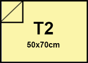 carta Cartoncino Burano GIALLO, t2, 200gr Giallo 07, formato t2 (50x70cm), 200grammi x mq.