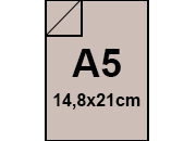 carta Cartoncino LeCirqueFavini 160gr, a5, Grigio109 formato a5 (14,8x21cm), 160gr/mq.