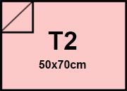carta Cartoncino Burano ROSA, t2, 250gr Rosa 10, formato t2 (50x70cm), 250grammi x mq.