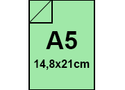 carta Cartoncino LeCirqueFavini 160gr, a5, Verde107 formato a5 (14,8x21cm), 160gr/mq FAVA74P304a5