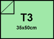 carta Cartoncino Burano VERDE. T3. 120gr Verde 09, formato T3 (35x50cm), 120grammi x mq bra798T3