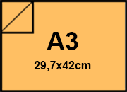 carta Cartoncino Burano ORO. A3. 140gr Oro 11, formato A3 (29,7x42cm), 140grammi x mq bra566A3
