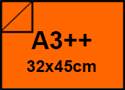 carta Cartoncino Burano ARANCIO, sra3, 250gr Arancio Tropico 56, formato sra3 (32x45cm), 250grammi x mq BRA577sra3
