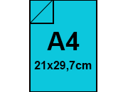 carta Cartoncino Burano REALE, A4, 250gr Azzurro Reale 55, formato A4 (21x29,7cm), 250grammi x mq bra581