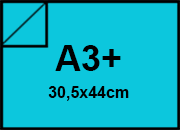 carta Cartoncino Burano REALE. A3+. 140gr Azzurro Reale 55, formato A3+ (30,5x44cm), 140grammi x mq bra579A3+