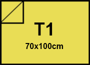 carta Cartoncino Burano SOLARE. T1. 140gr Giallo Solare 53, formato T1 (70x100cm), 140grammi x mq bra587T1