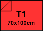 carta Cartoncino Burano SCARLATTO. T1. 140gr Rosso Scarlatto 61, formato T1 (70x100cm), 140grammi x mq bra591T1