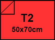 carta Cartoncino Burano SCARLATTO. T2. 140gr Rosso Scarlatto 61, formato T2 (50x70cm), 140grammi x mq bra591T2