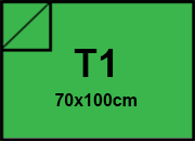 carta Cartoncino Burano BANDIERA. T1. 140gr Verde Bandiera 60, formato T1 (70x100cm), 140grammi x mq bra595T1